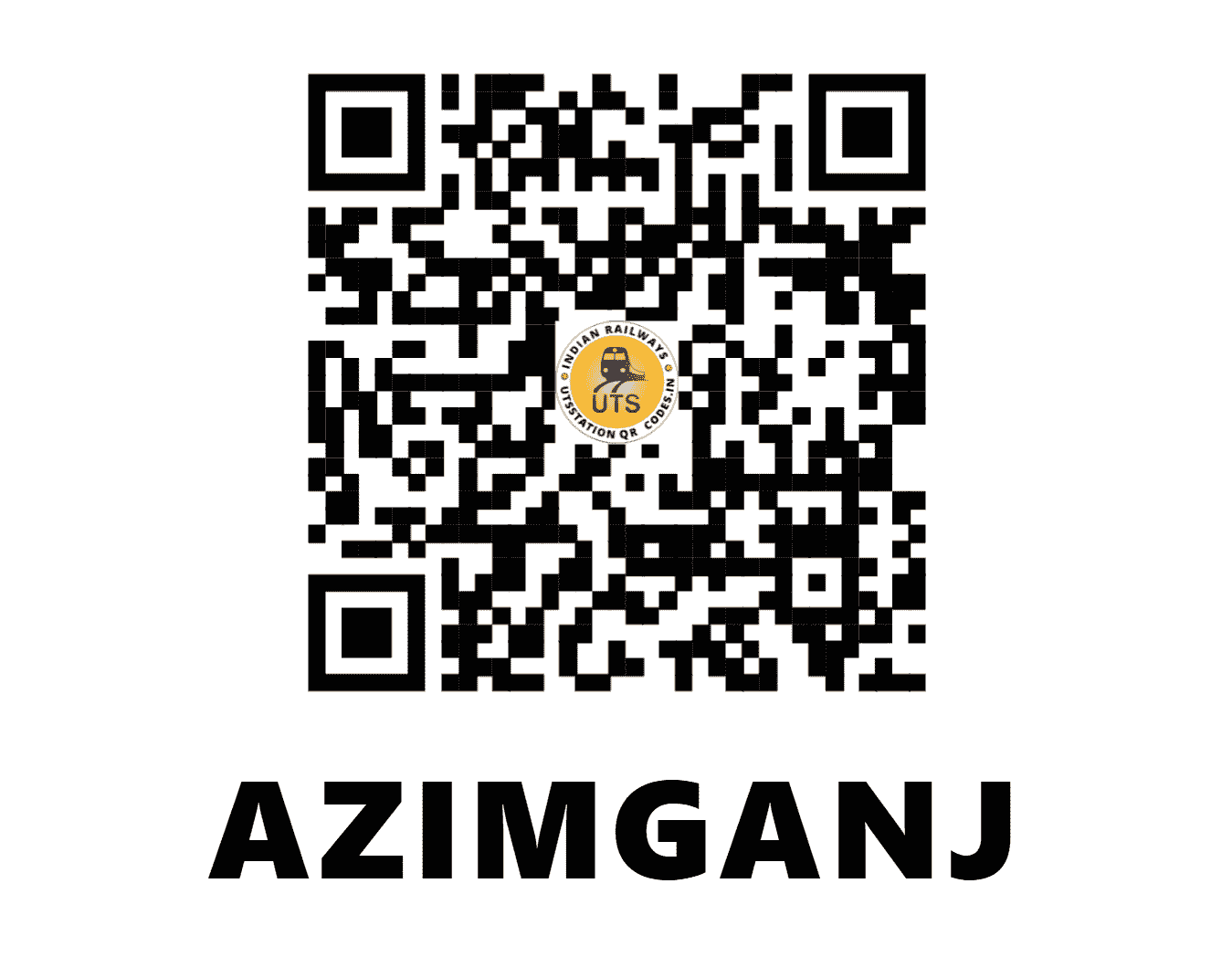 UTS QR Code for AZIMGANJ - AZ (ER - WEST BENGAL)